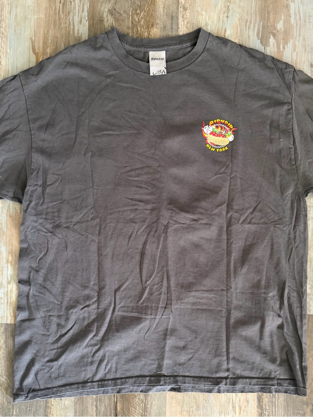 Ripndip Gray “New York” Logo Tag Tee